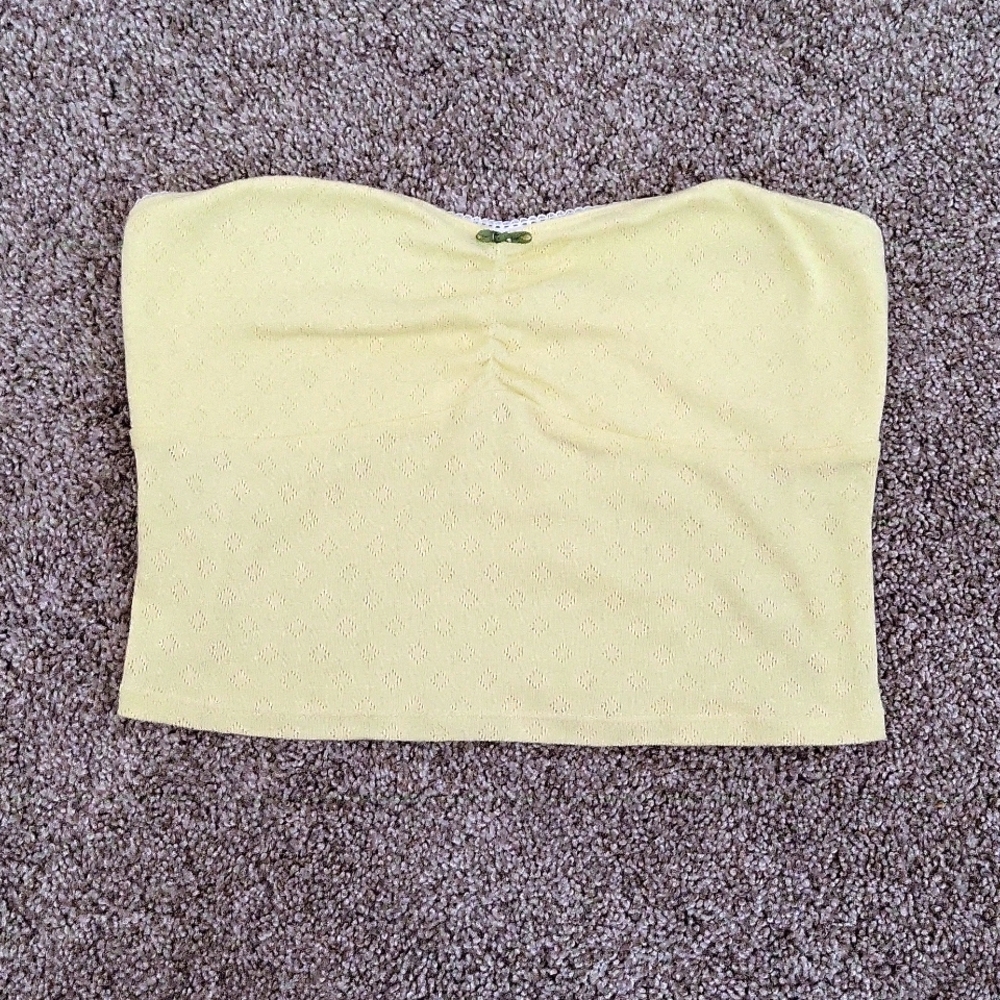Yellow tub top from pacsun